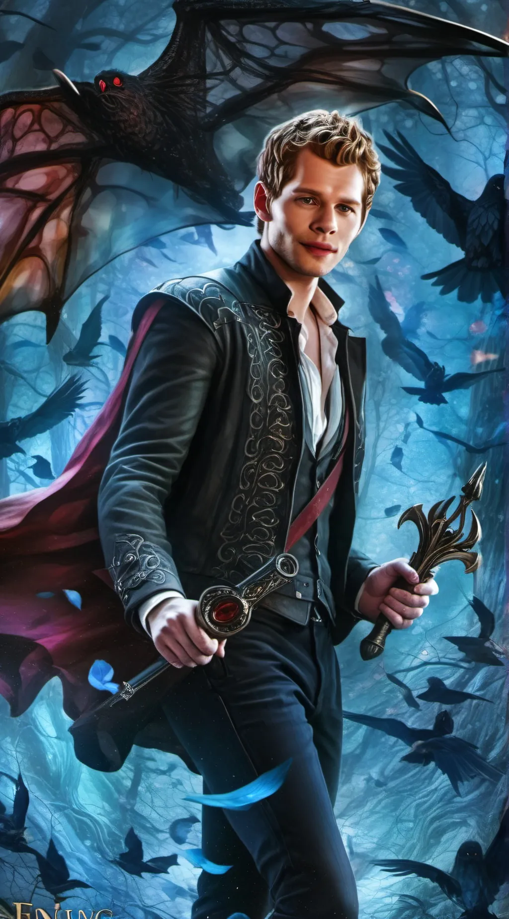 ai character: Klaus Mikaelson background