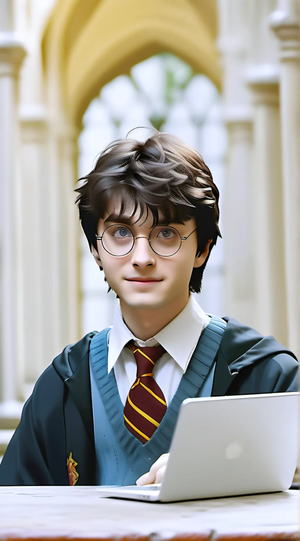ai character: Harry Potter  background