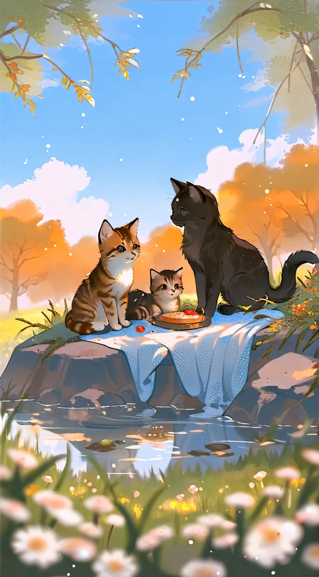 ai character: forgotten kitten  background