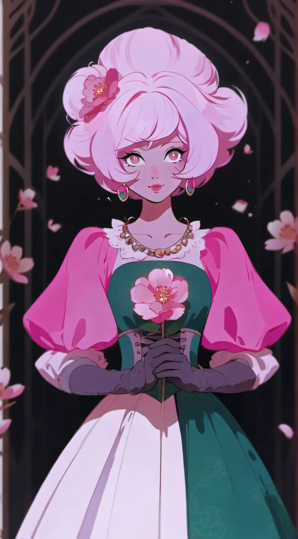 ai character: Pink Diamond background