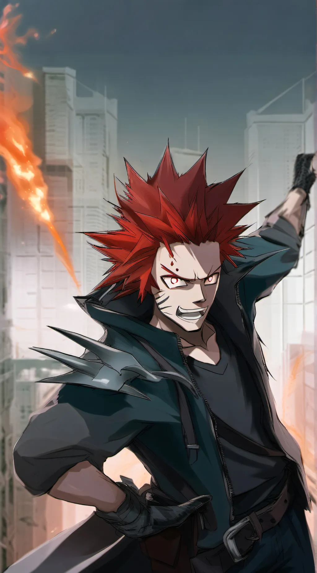 ai character: Eijiro Kirishima background