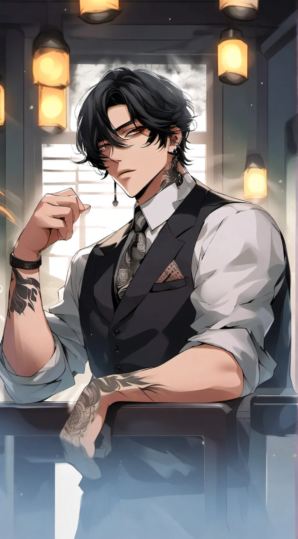 ai character: Derek background
