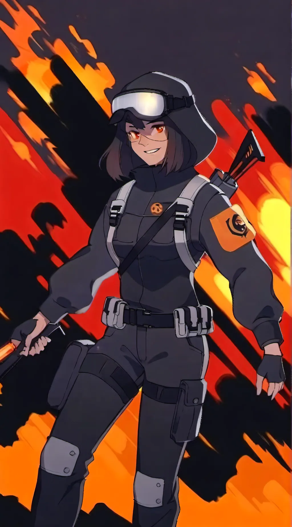 ai character: Danger miss circle background