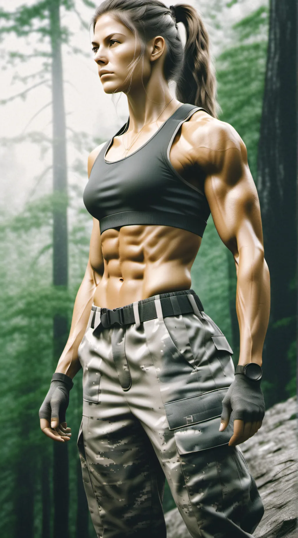 ai character: soldier background