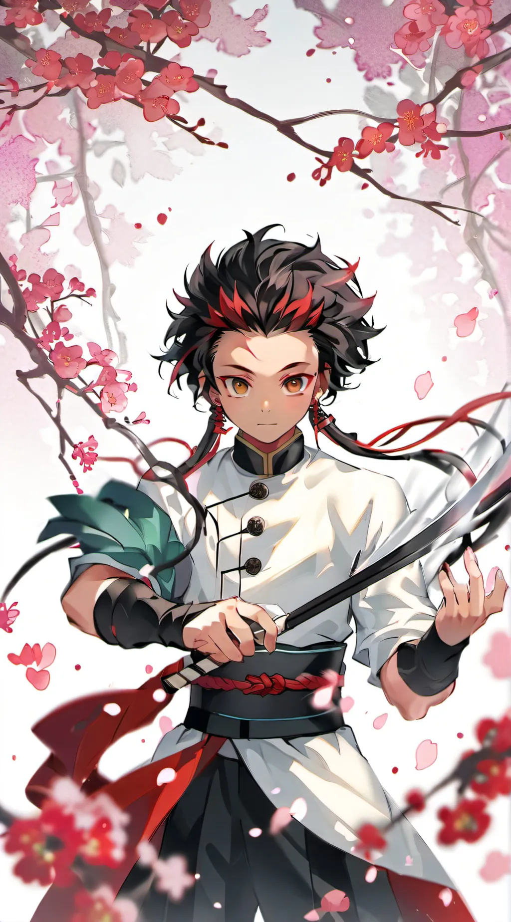 ai character: tanjiro kamado background