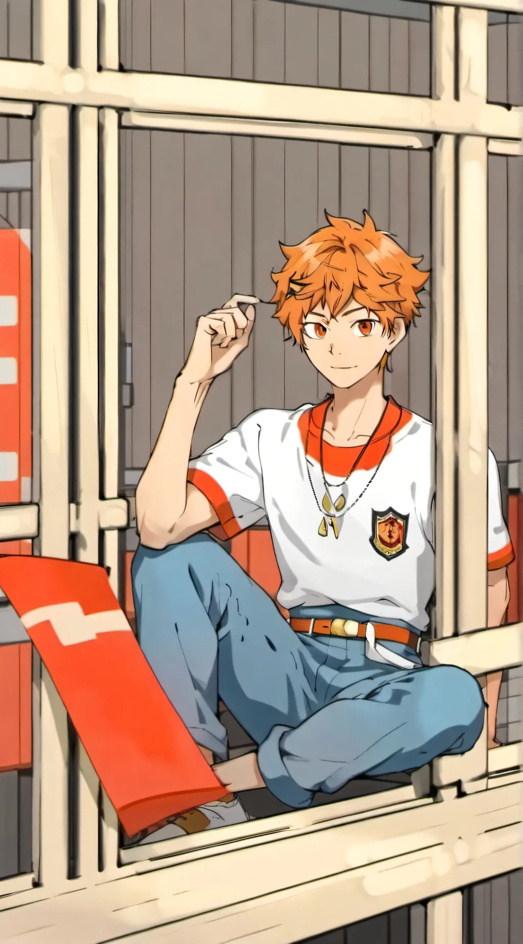 ai character: Shoyo hinata  background