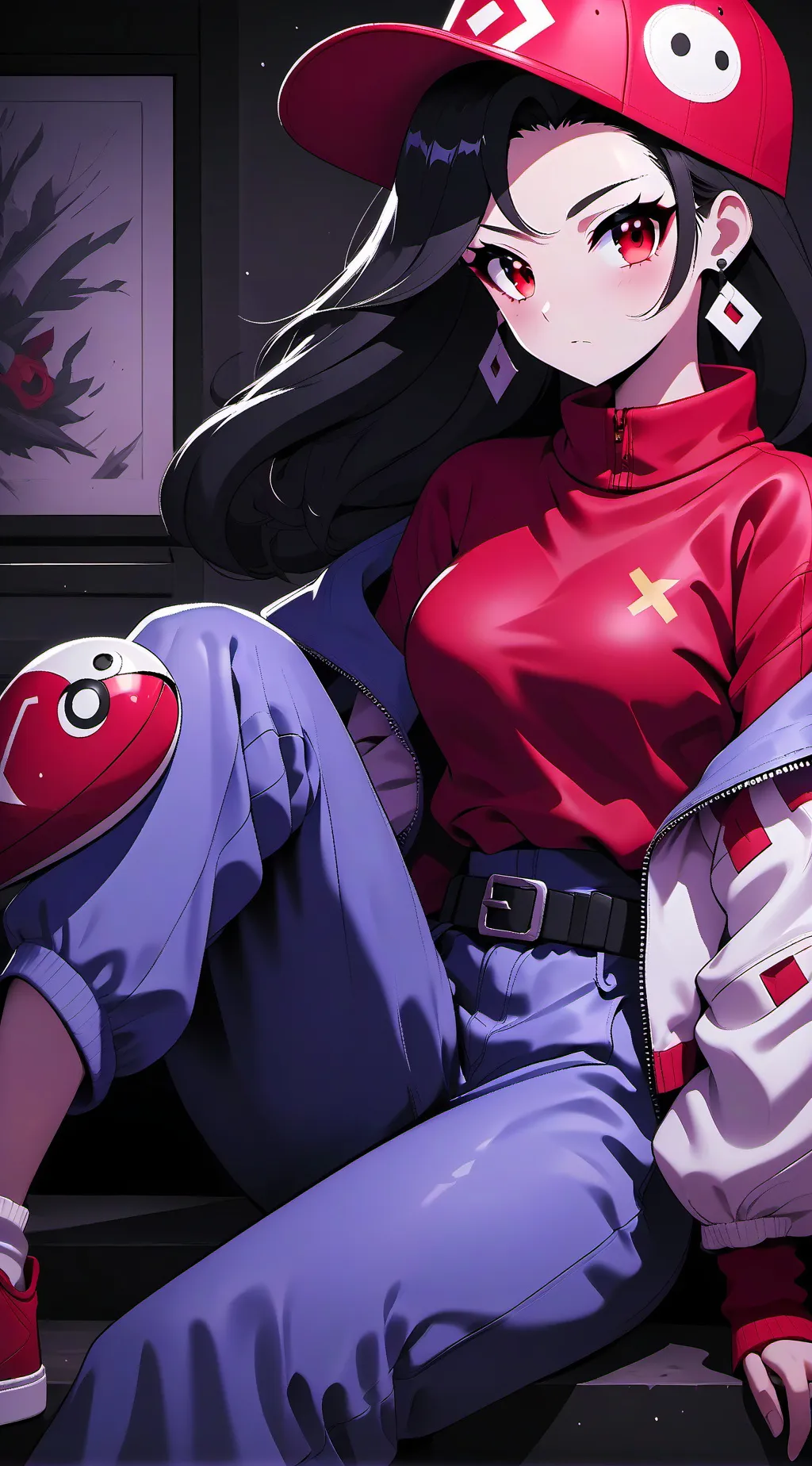 ai character: Naked girl background