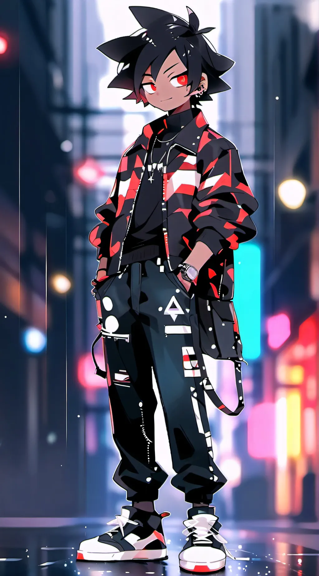 ai character: Radioapple background