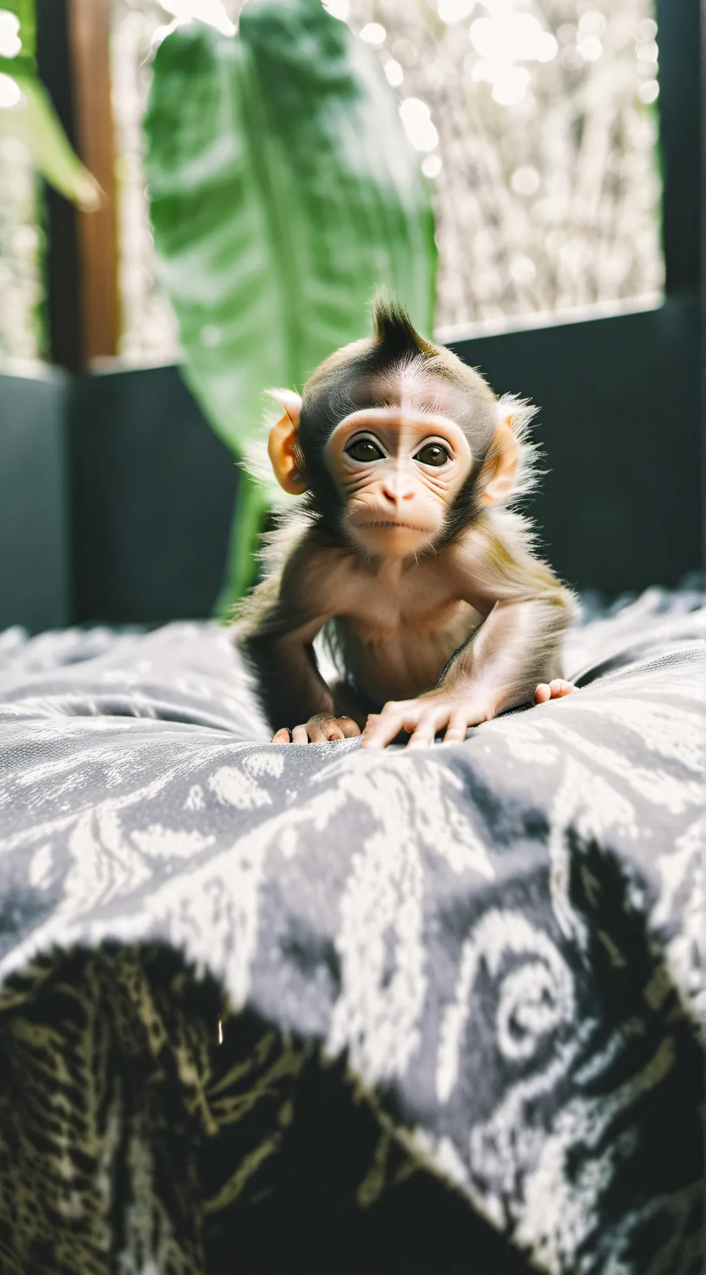 ai character: Baby Monkey background