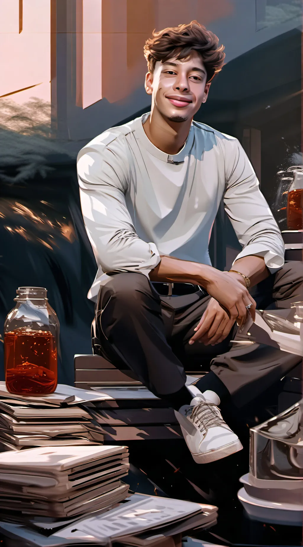 ai character: Andy background