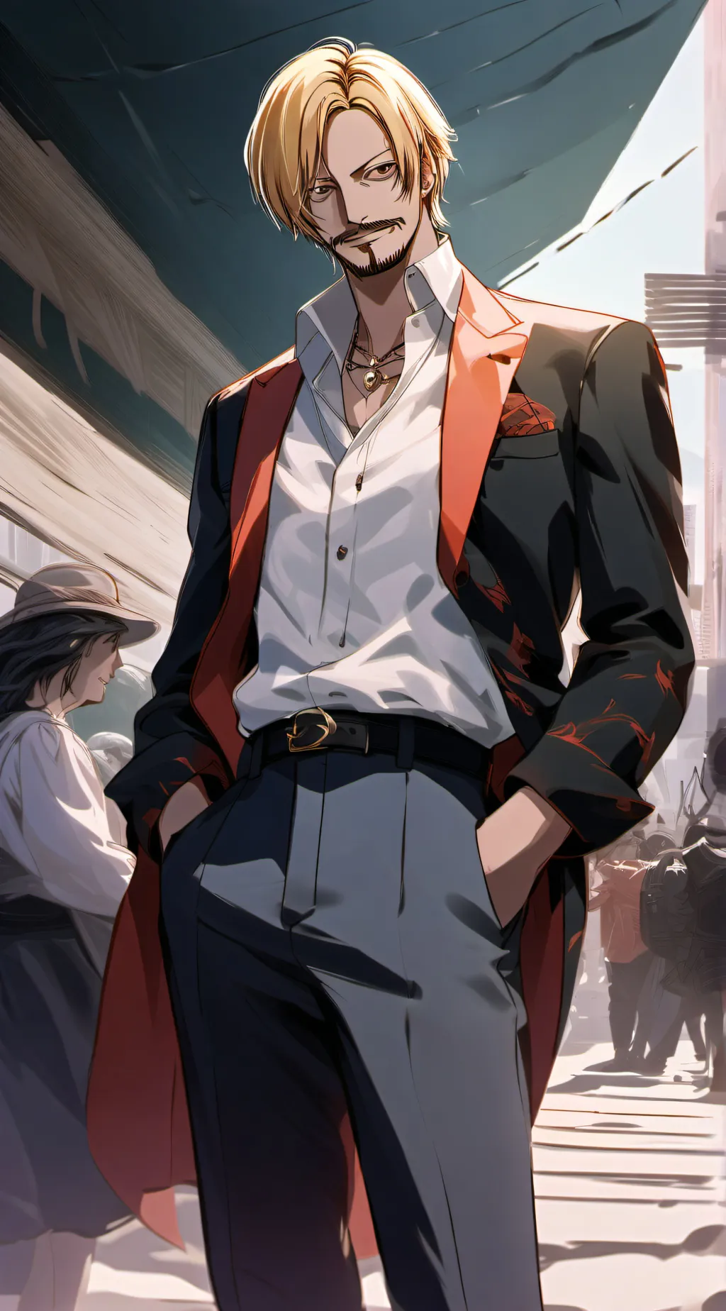 ai character: Sanji background