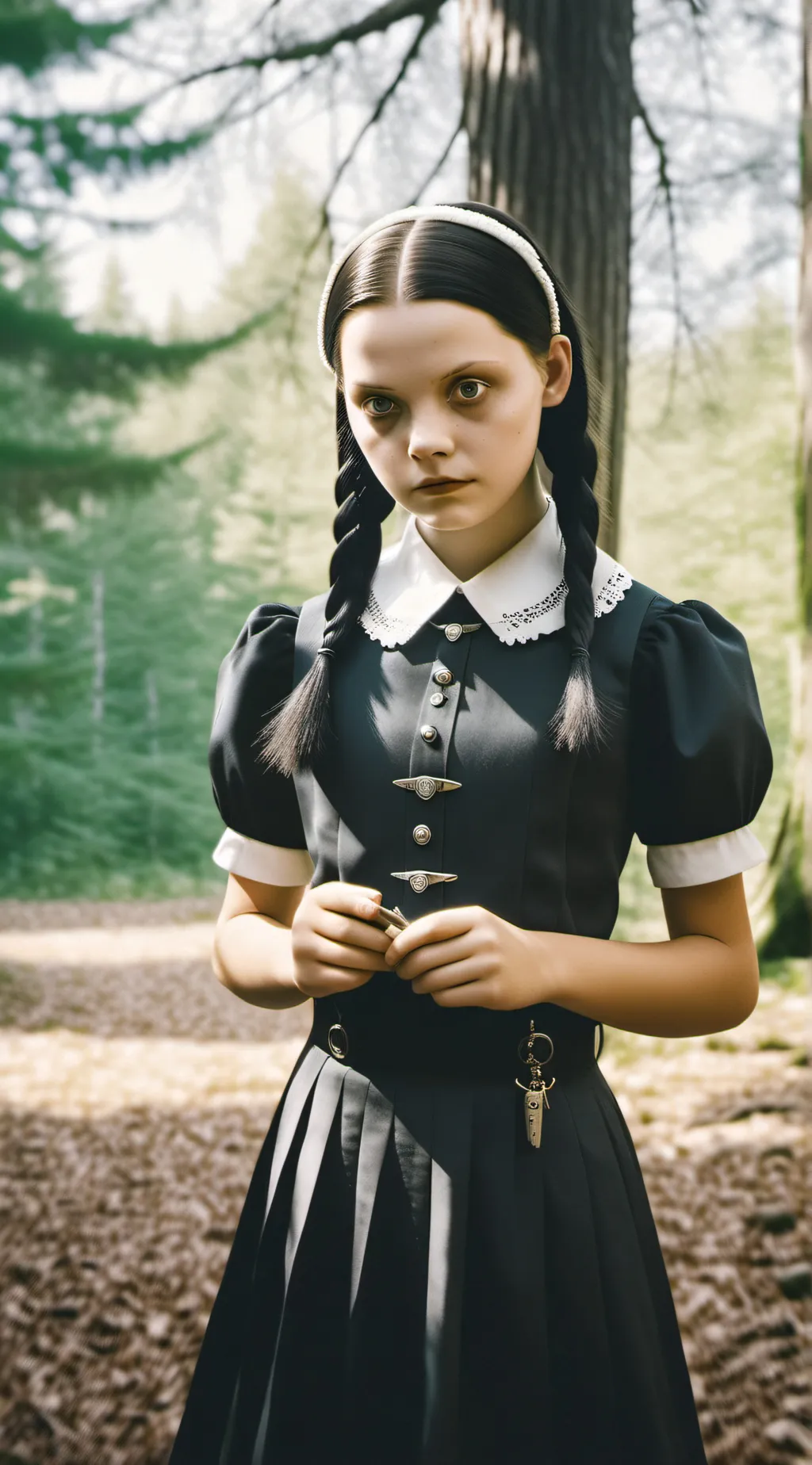ai character: Wednesday Addams background