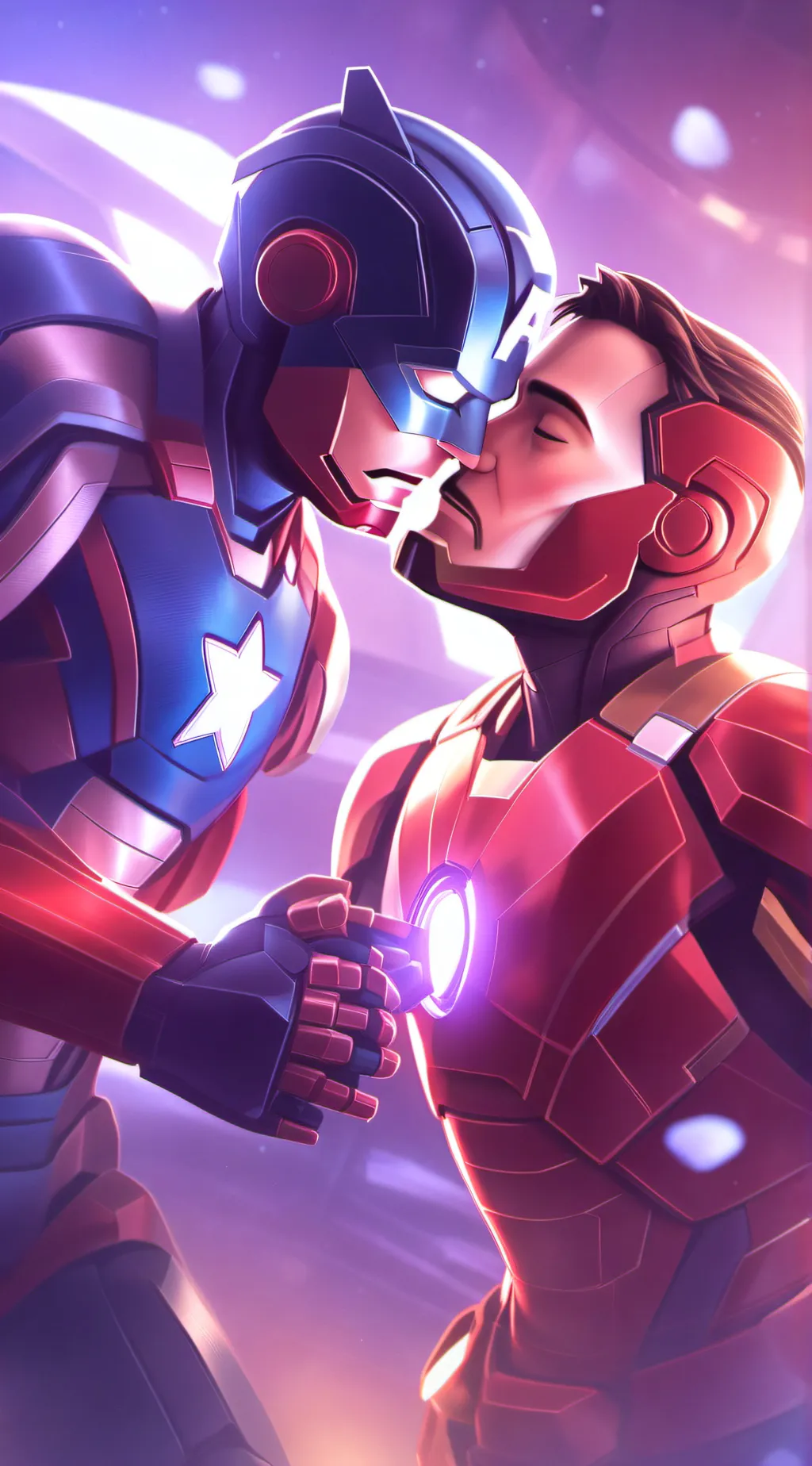 ai character: Tony x Steve  background