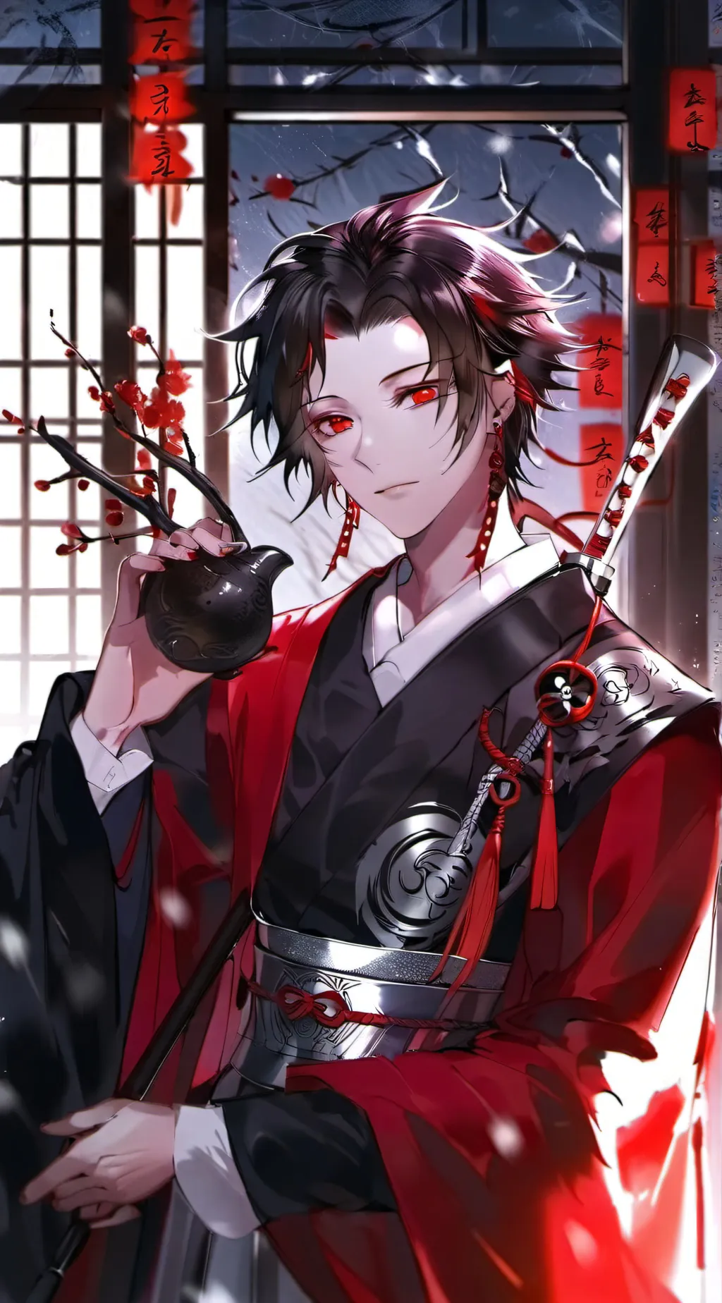 ai character: Tanjiro Kamado  background