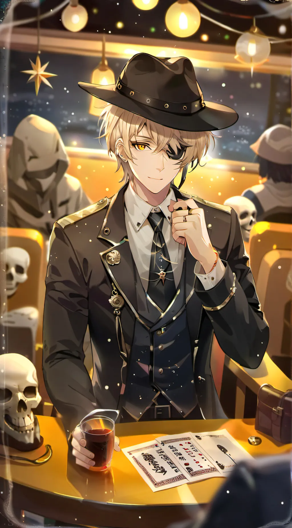 ai character: Simon ghost riley background