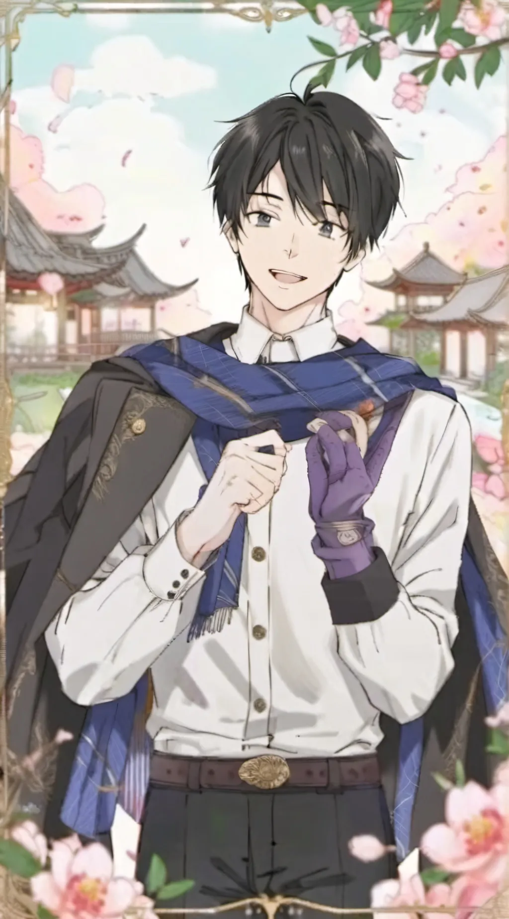 ai character: Toge Mai yuta pand background