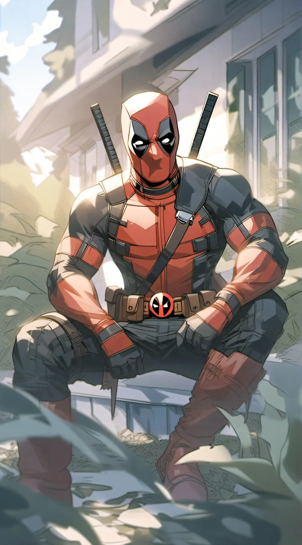 ai character: Deadpool (ww) background