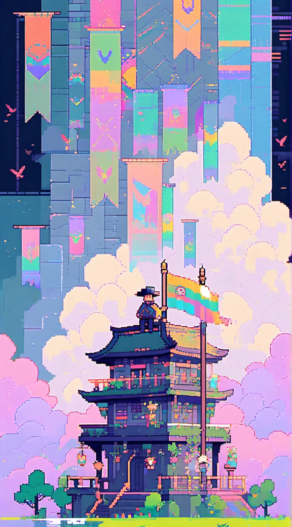 ai character: all flag background