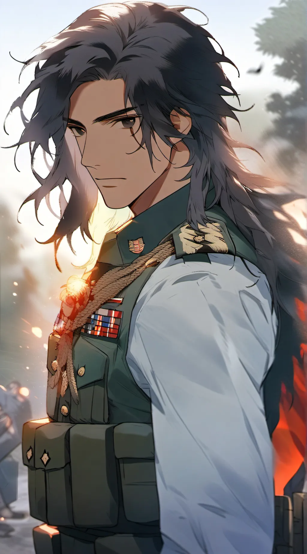 ai character: Zack  background