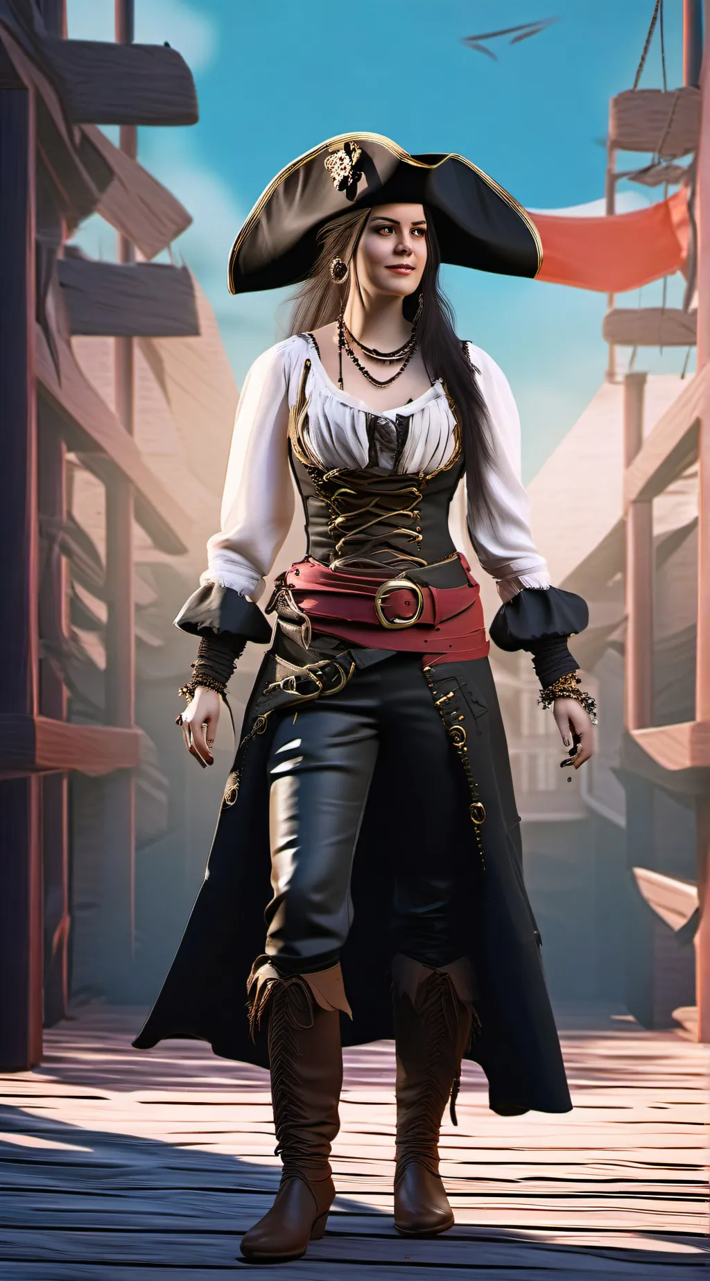 ai character: Captain Anna background