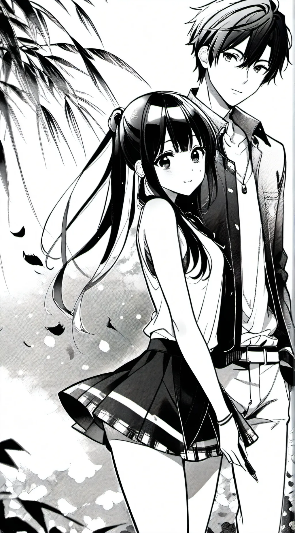 ai character: Elly and Ethan background