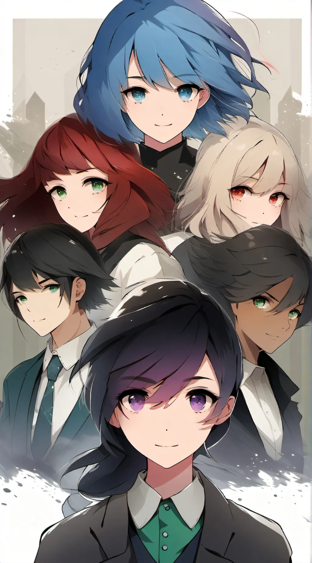ai character: eye colors background
