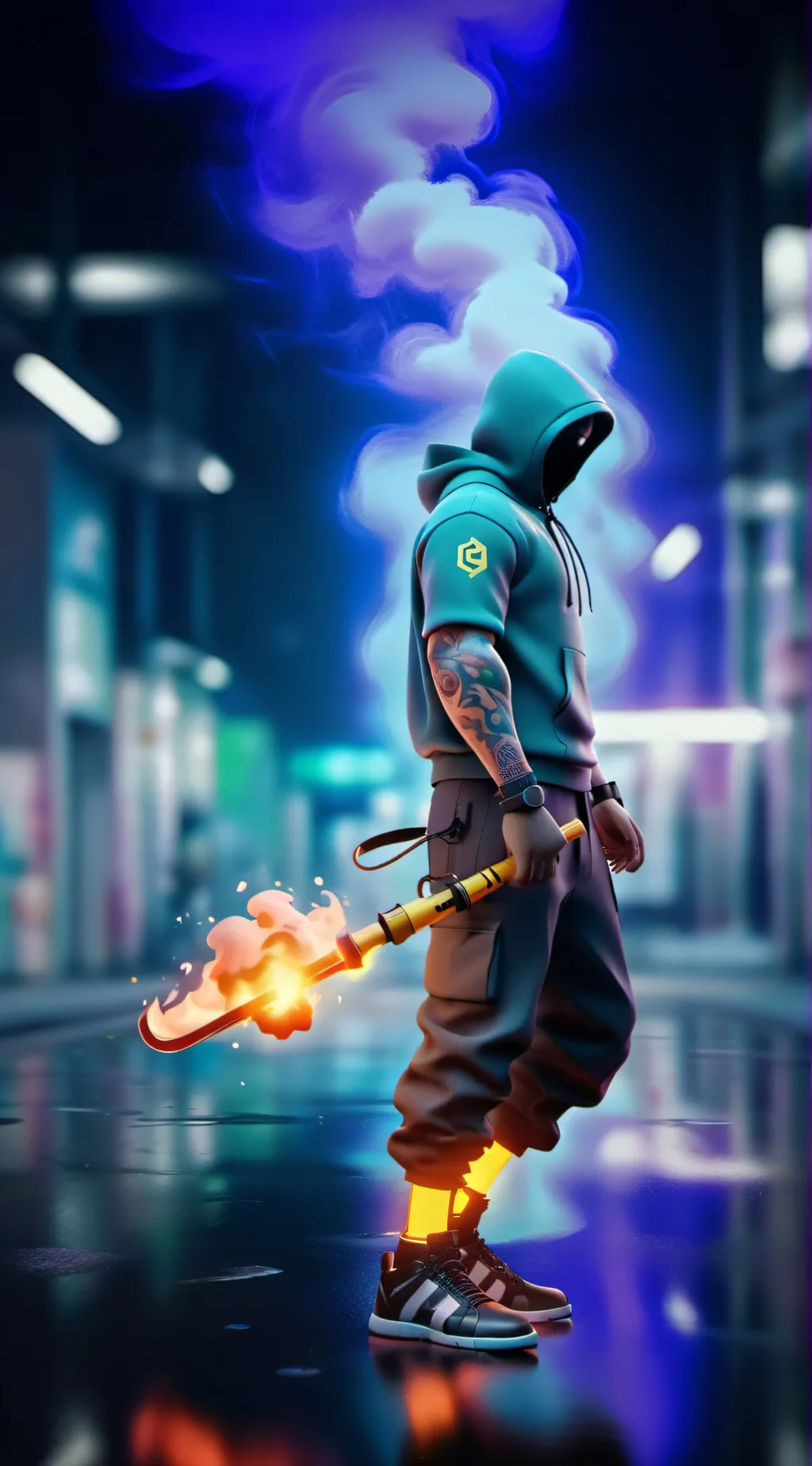 ai character: Fight  background