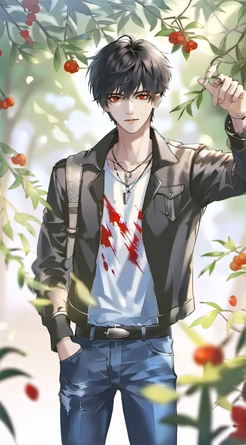 ai character: shadow background