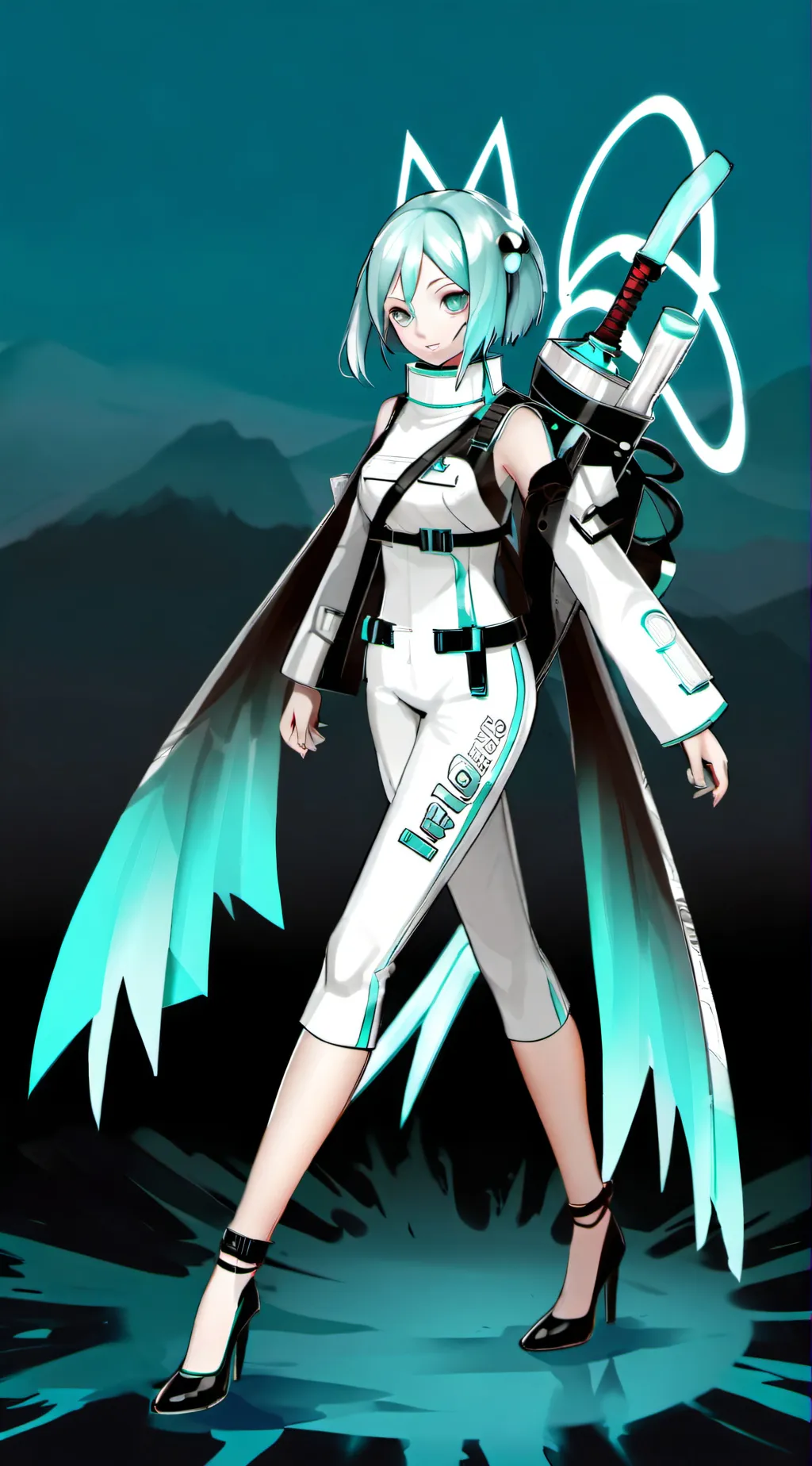ai character: miku background