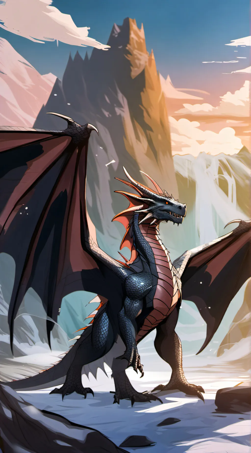 ai character: wings of fire  background