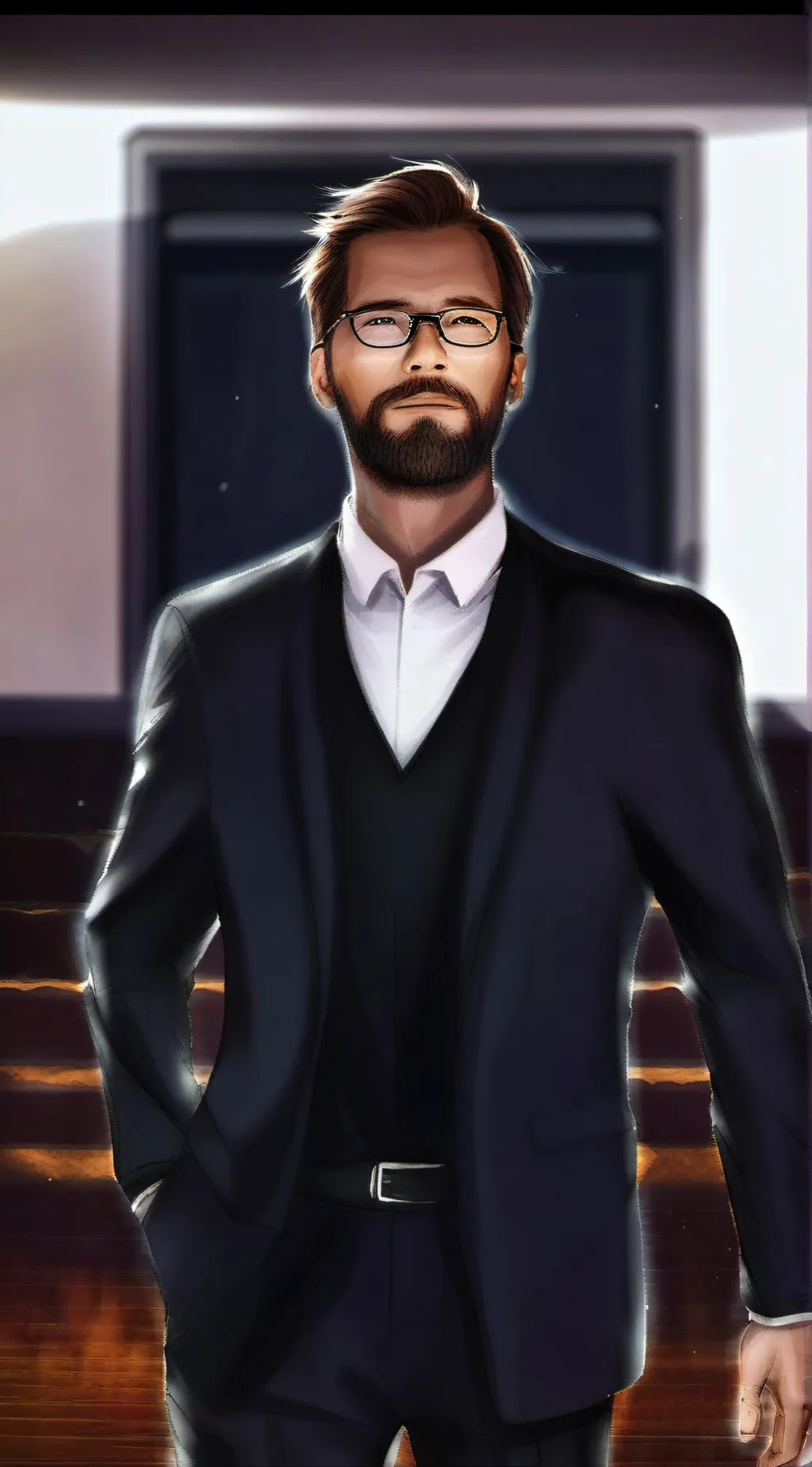 ai character: mr Jefferson  background