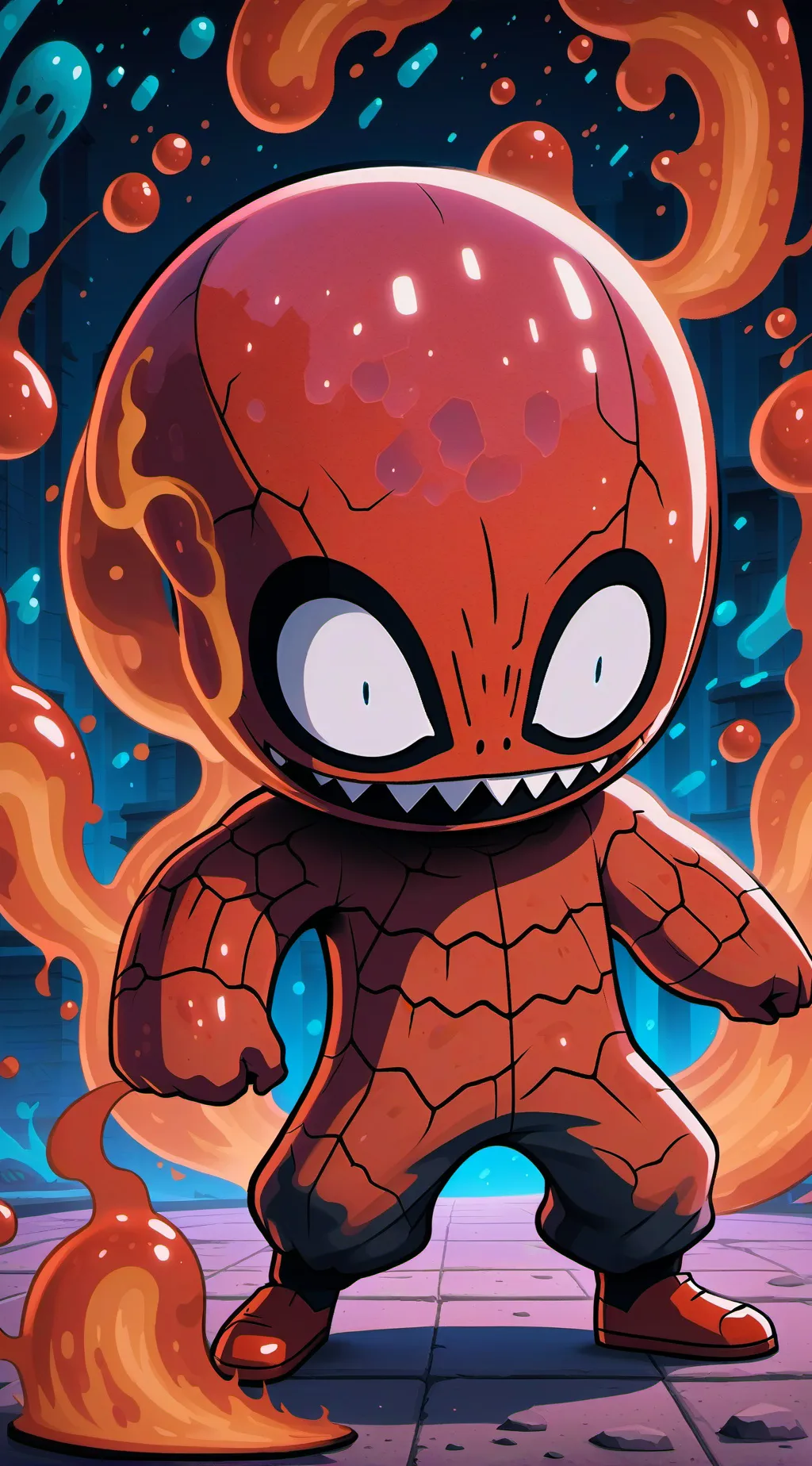 ai character: POSSESSED BACTERIA background