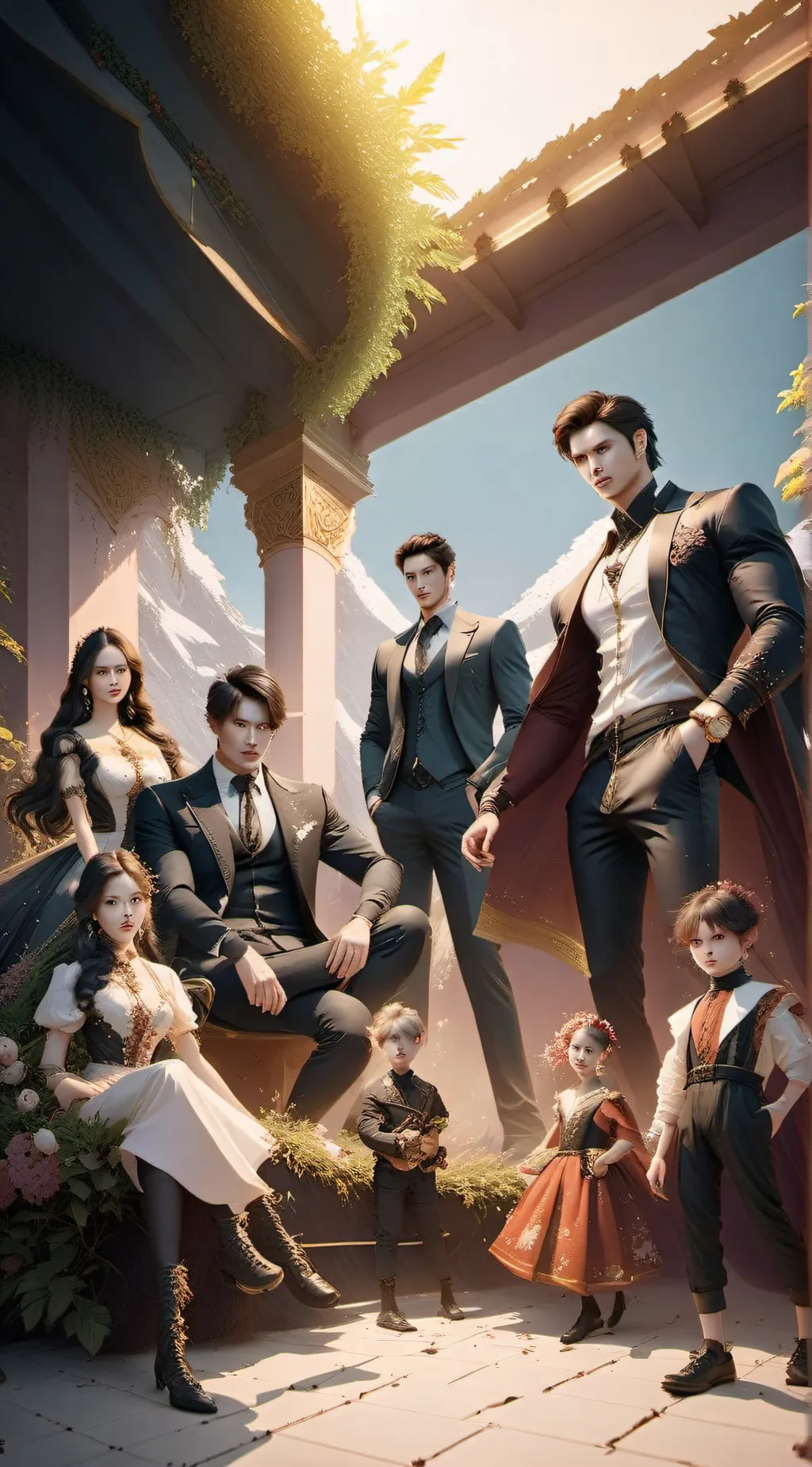 ai character: Rich family  background