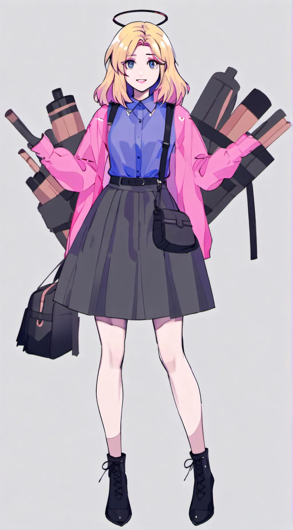ai character: streamer haley background
