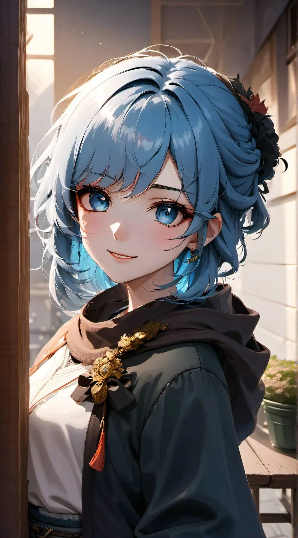 ai character: Luna background