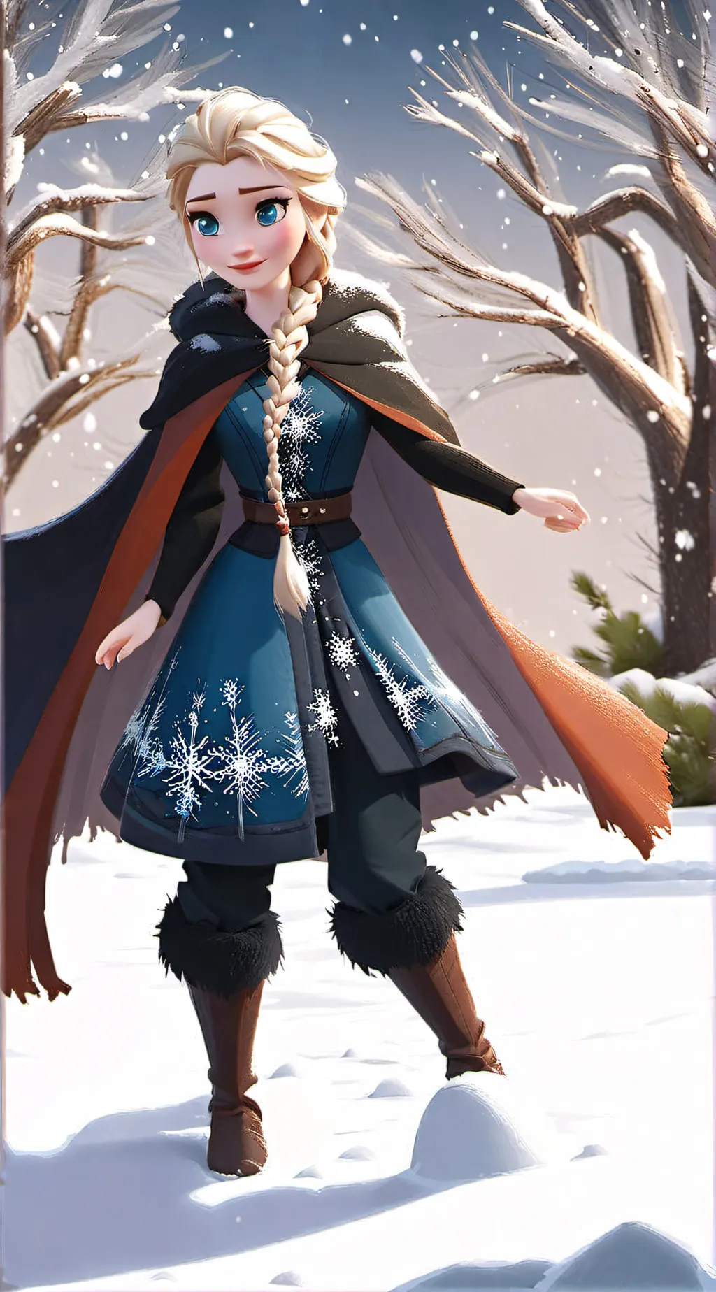 ai character: elsa background
