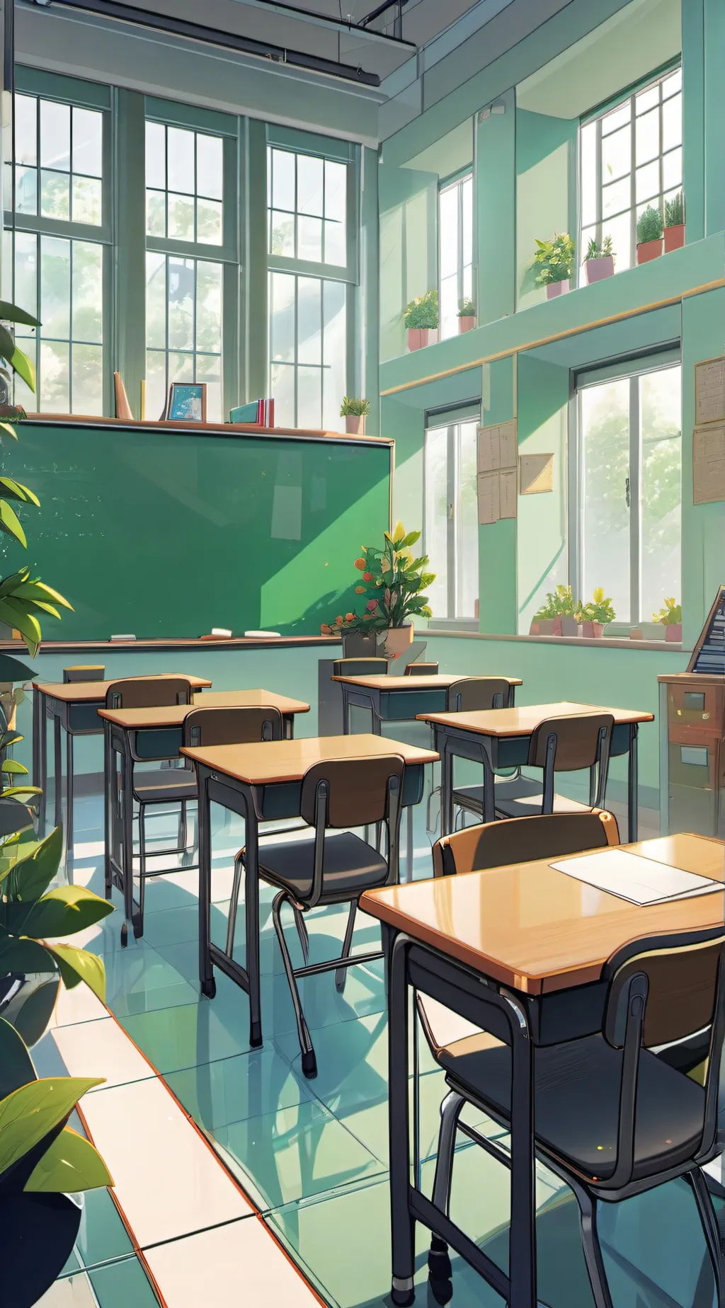 ai character: the new girl  background