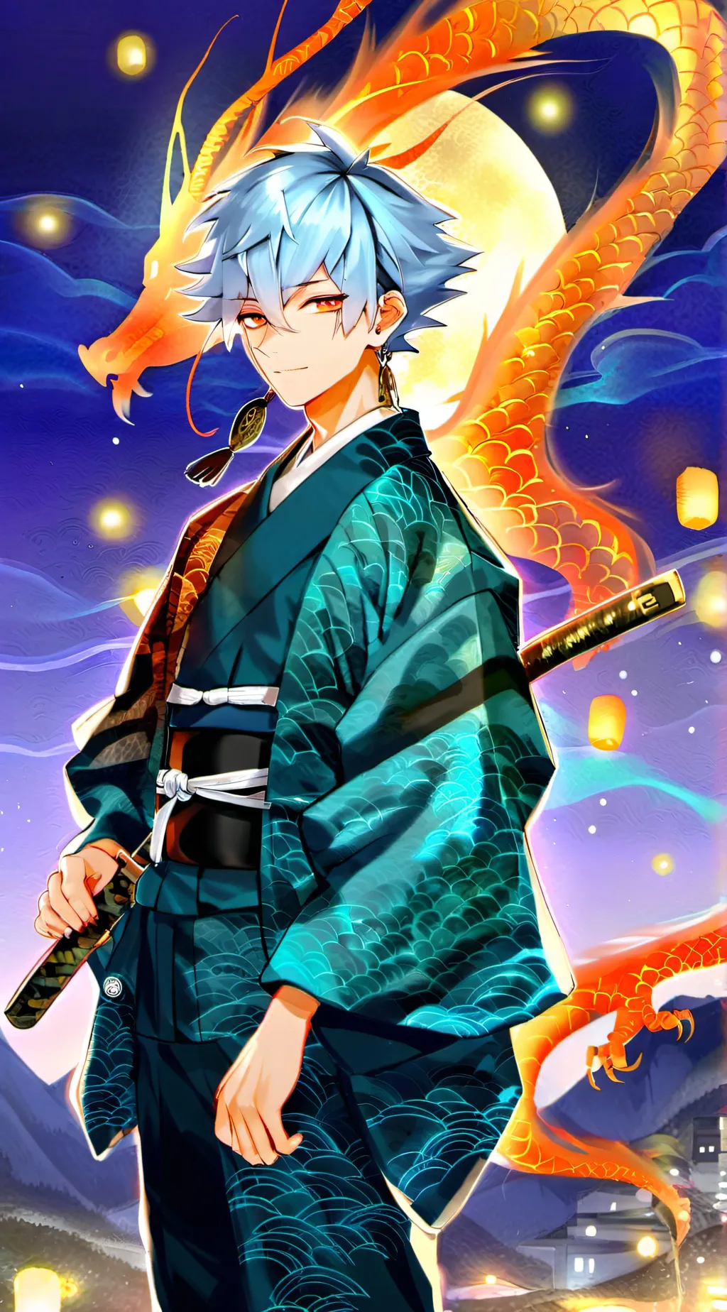 ai character: ray azura background