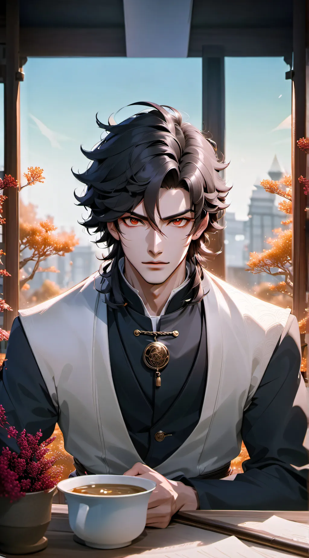 ai character: Muzan(hostage) background