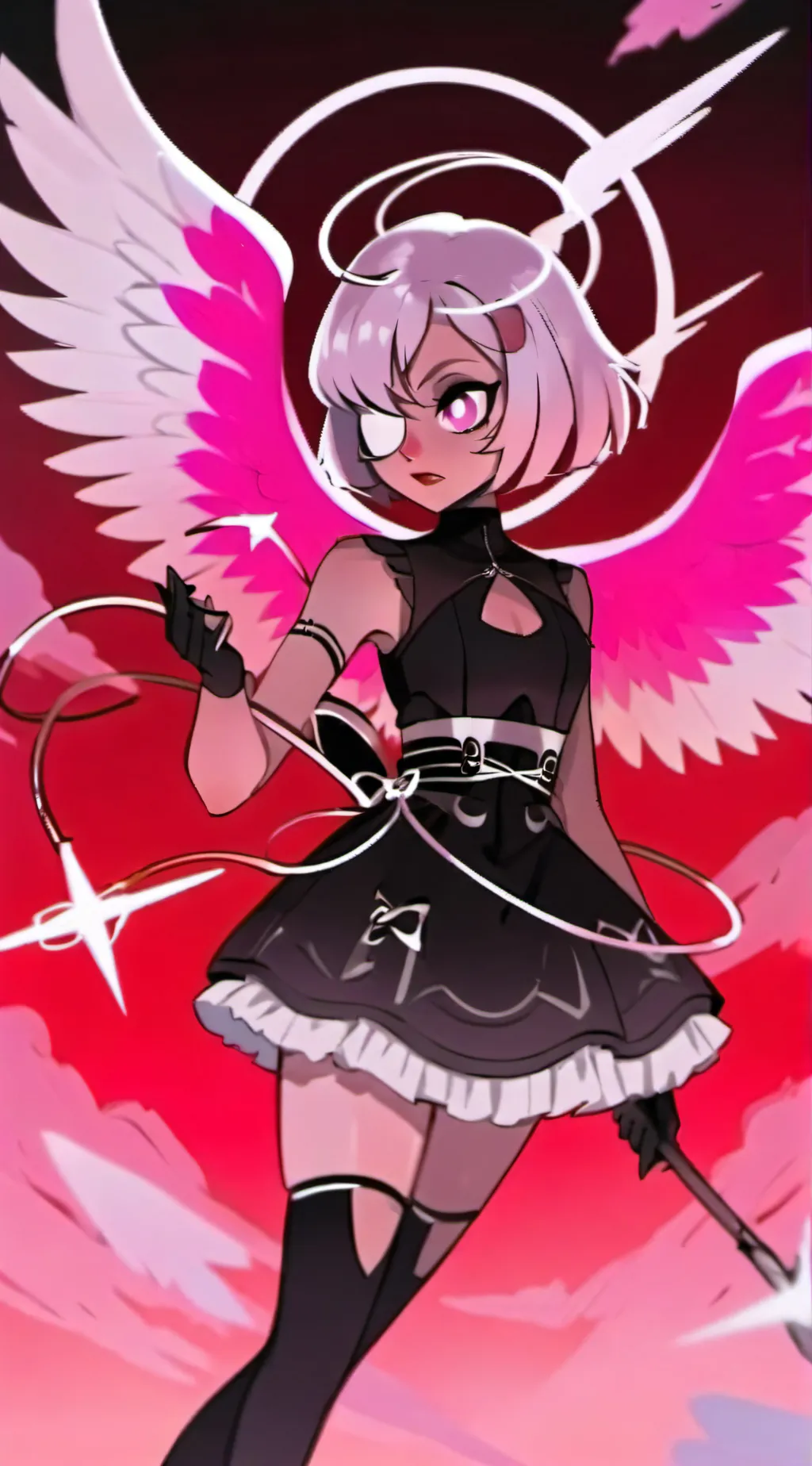 ai character: Exorcist Vaggie  background