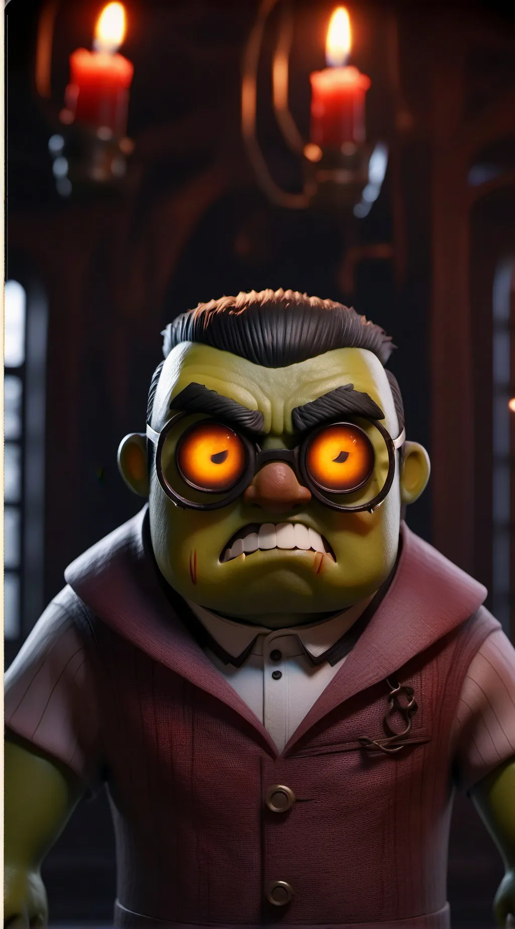 ai character: anger background