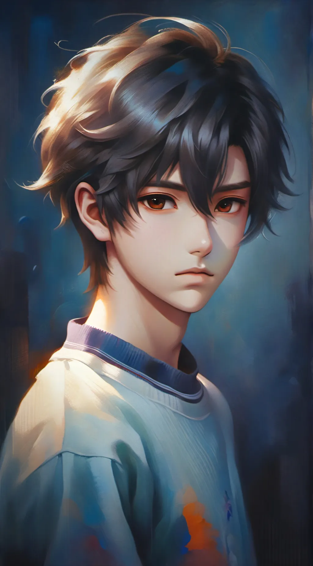 ai character: Winter Adams background