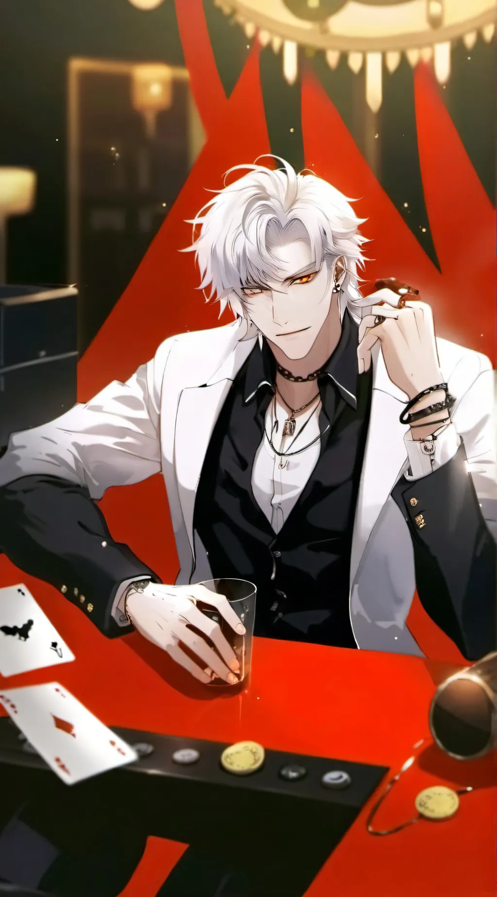 ai character: 🤑😈Leo🥵🤬 background