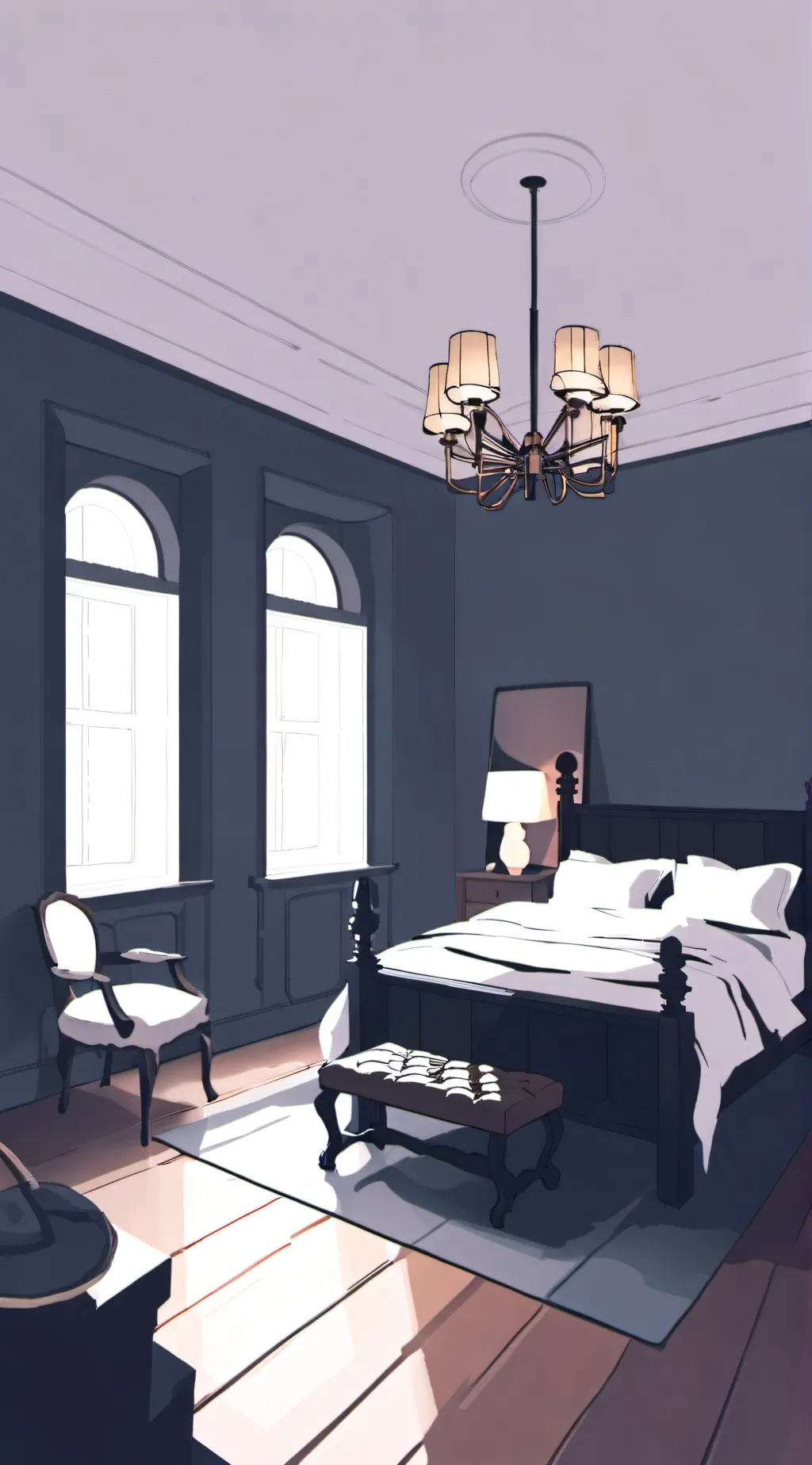 ai character: Mha sleepover background