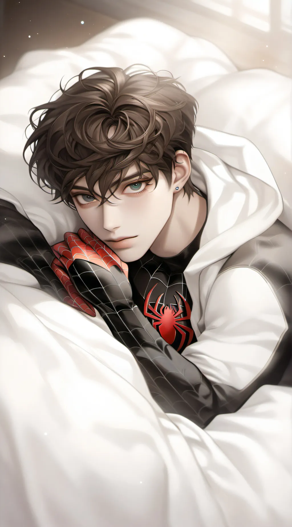 ai character: Spiderman background
