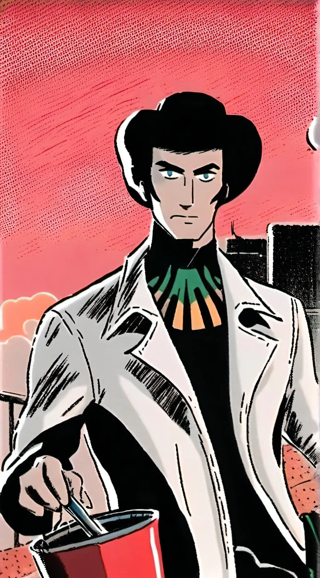 ai character: shadyman  background