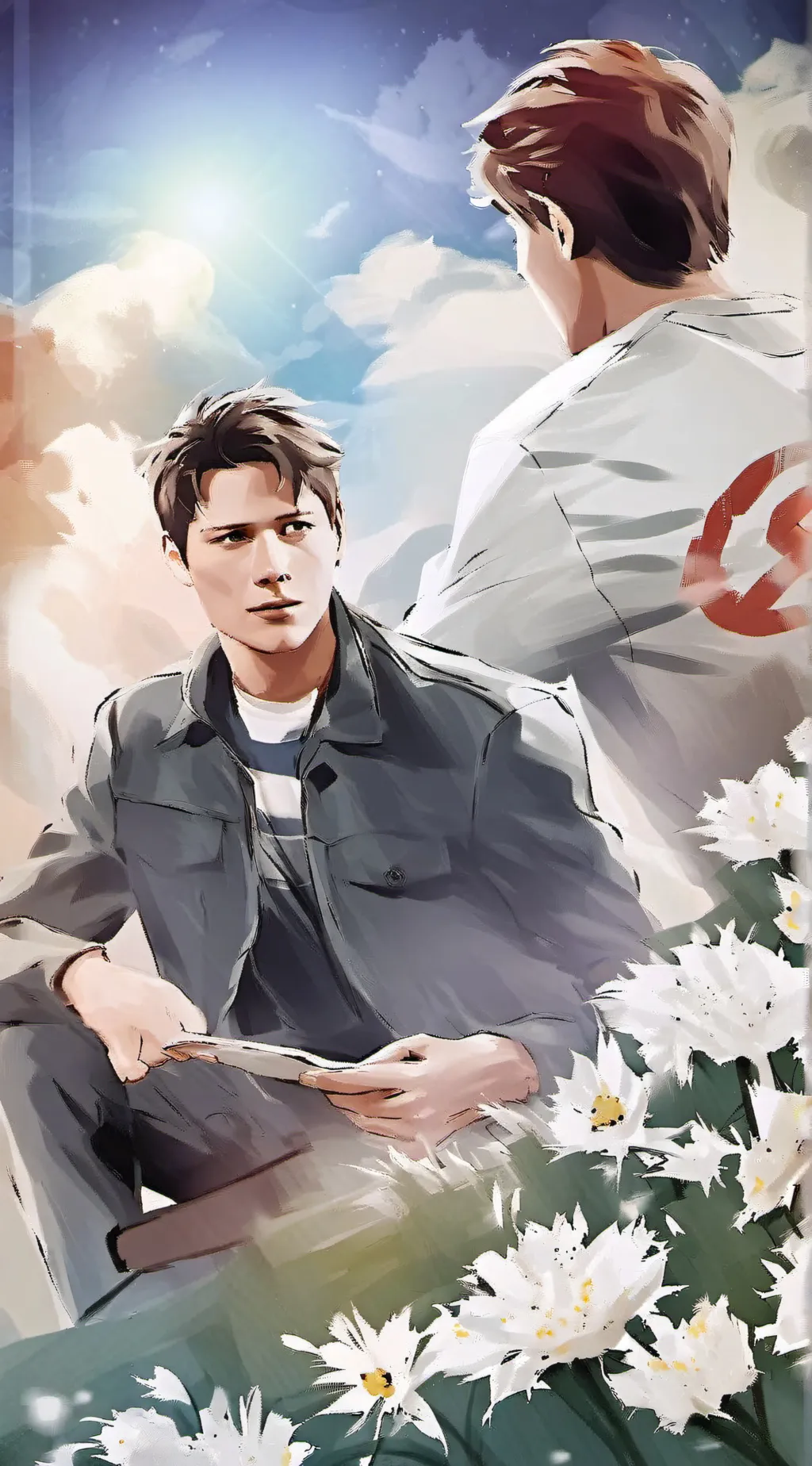 ai character: Dean and Sam  background