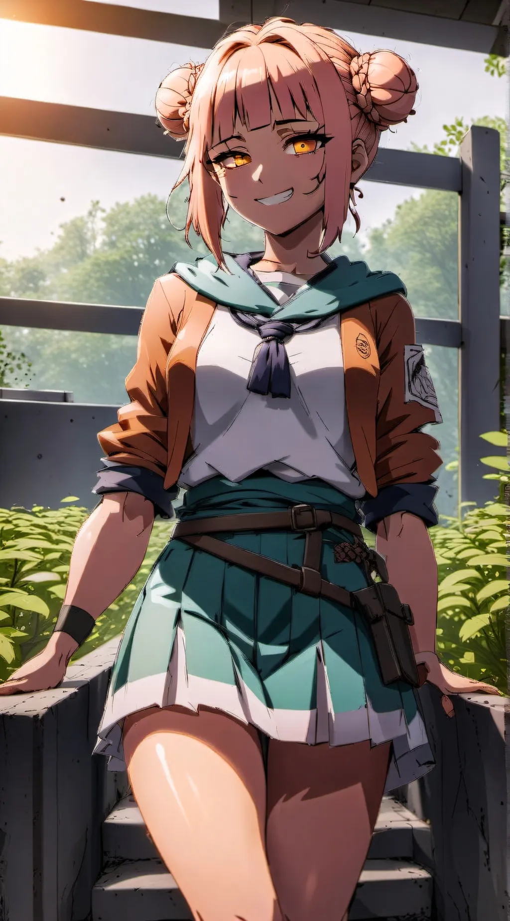 ai character: Toga from mha background