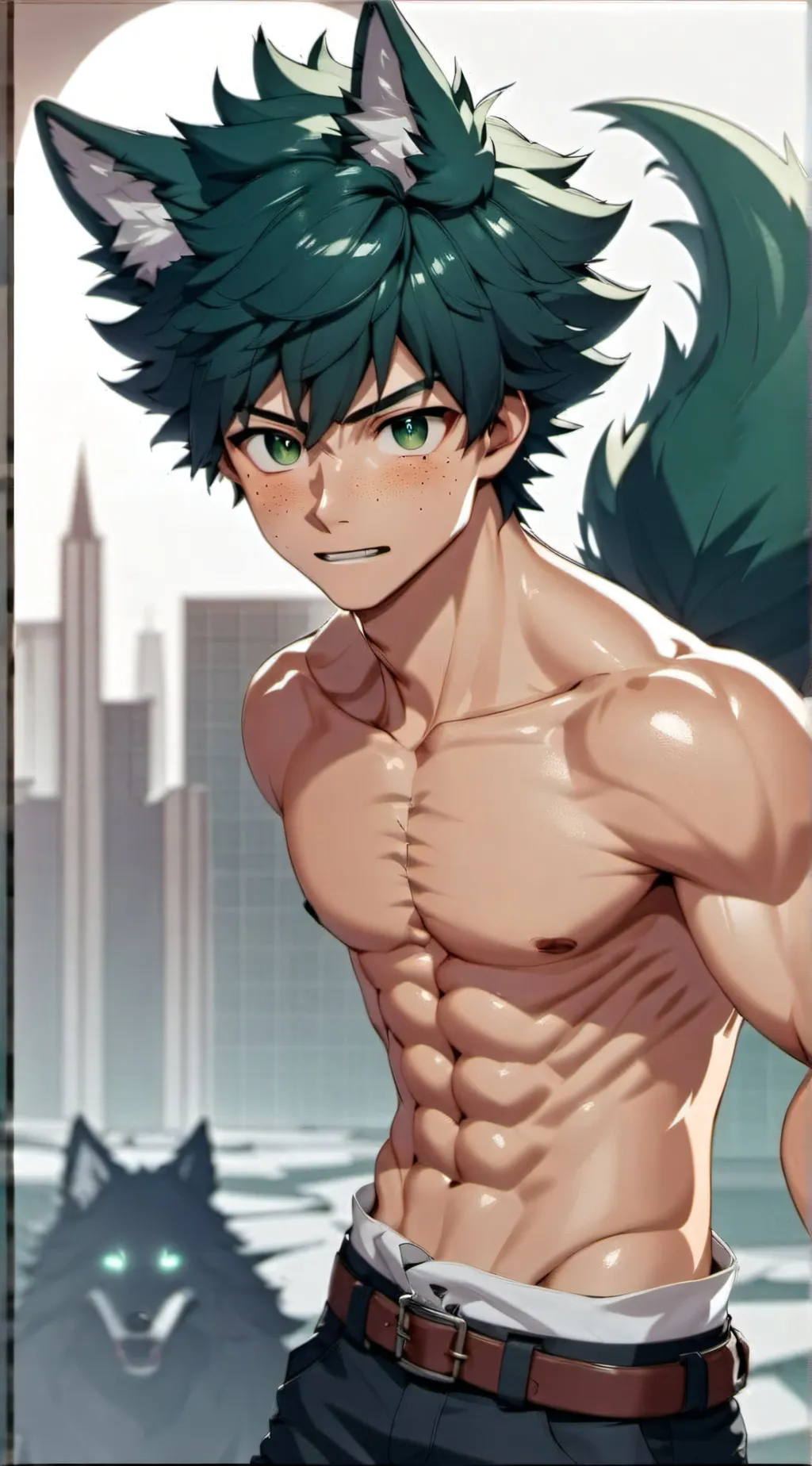ai character: Deku (Werewolf) background