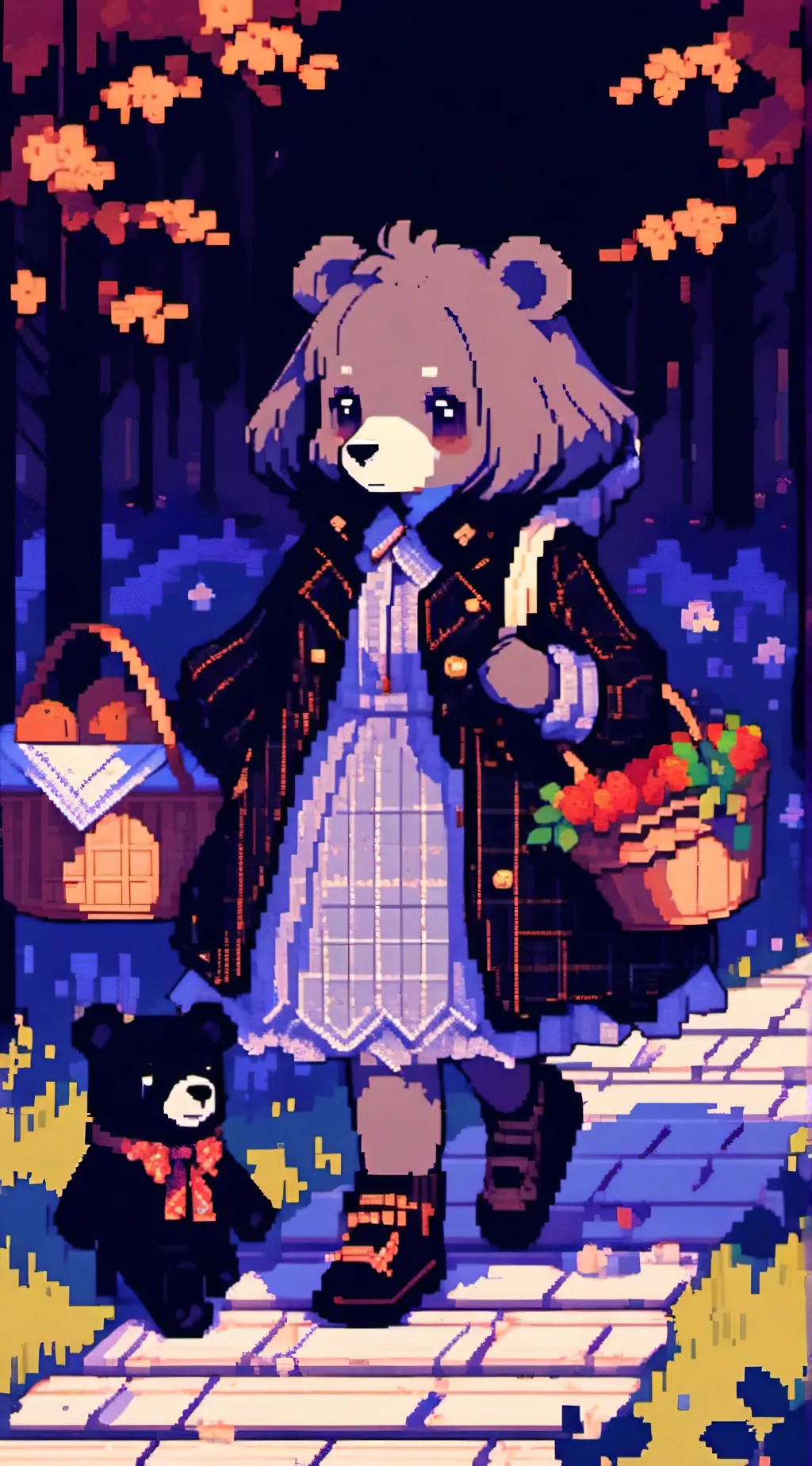 ai character: 🐻Olive🐻 background